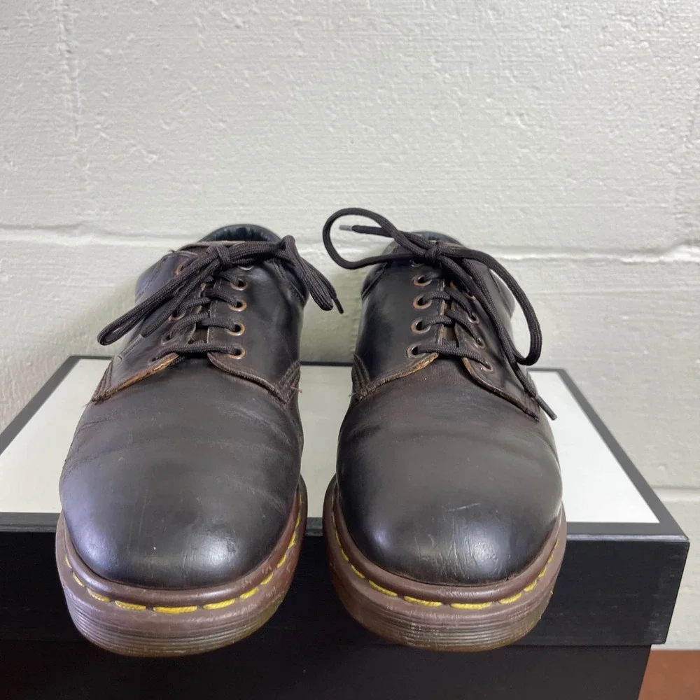 Dr. Martens 8053 Brown Leather Oxford Dress Shoes Men's 10 US Made In England